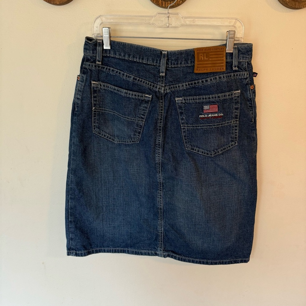 Polo by Ralph Lauren Dark Blue Denim Skirt